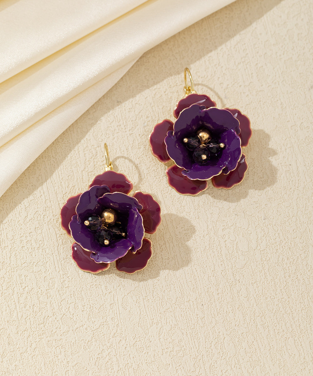 Boucles d’oreilles dormeuses fleur Dormeuse – 26AHBOL063