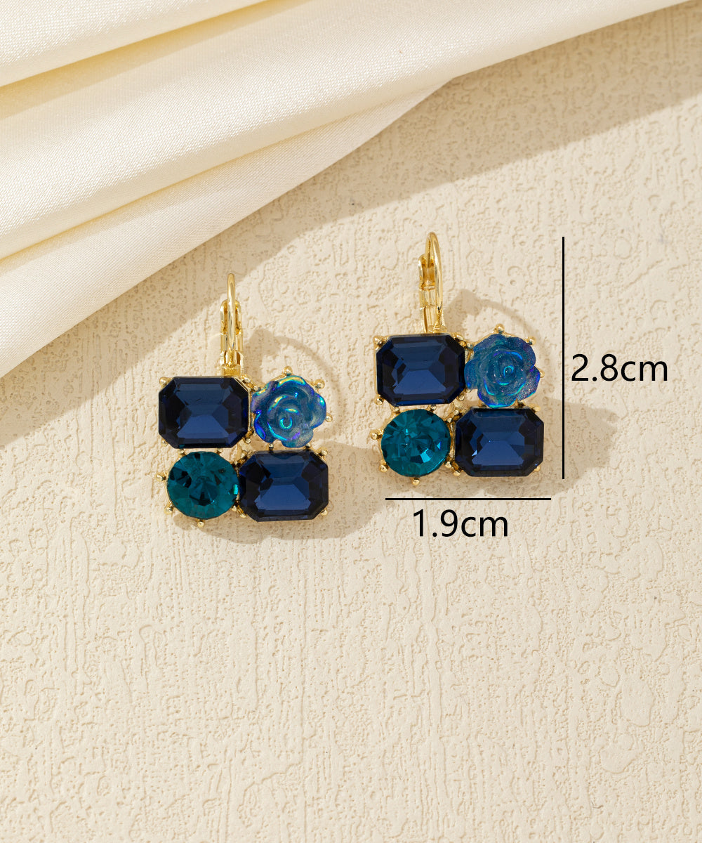 Boucles d’oreilles pendantes mosaïque Dormeuse –26AHBOL048