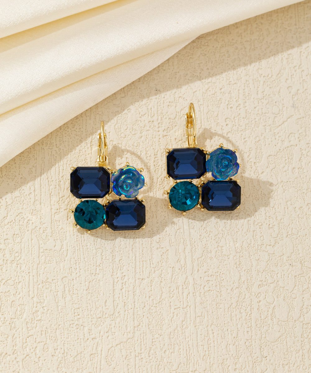 Boucles d’oreilles pendantes mosaïque Dormeuse –26AHBOL048