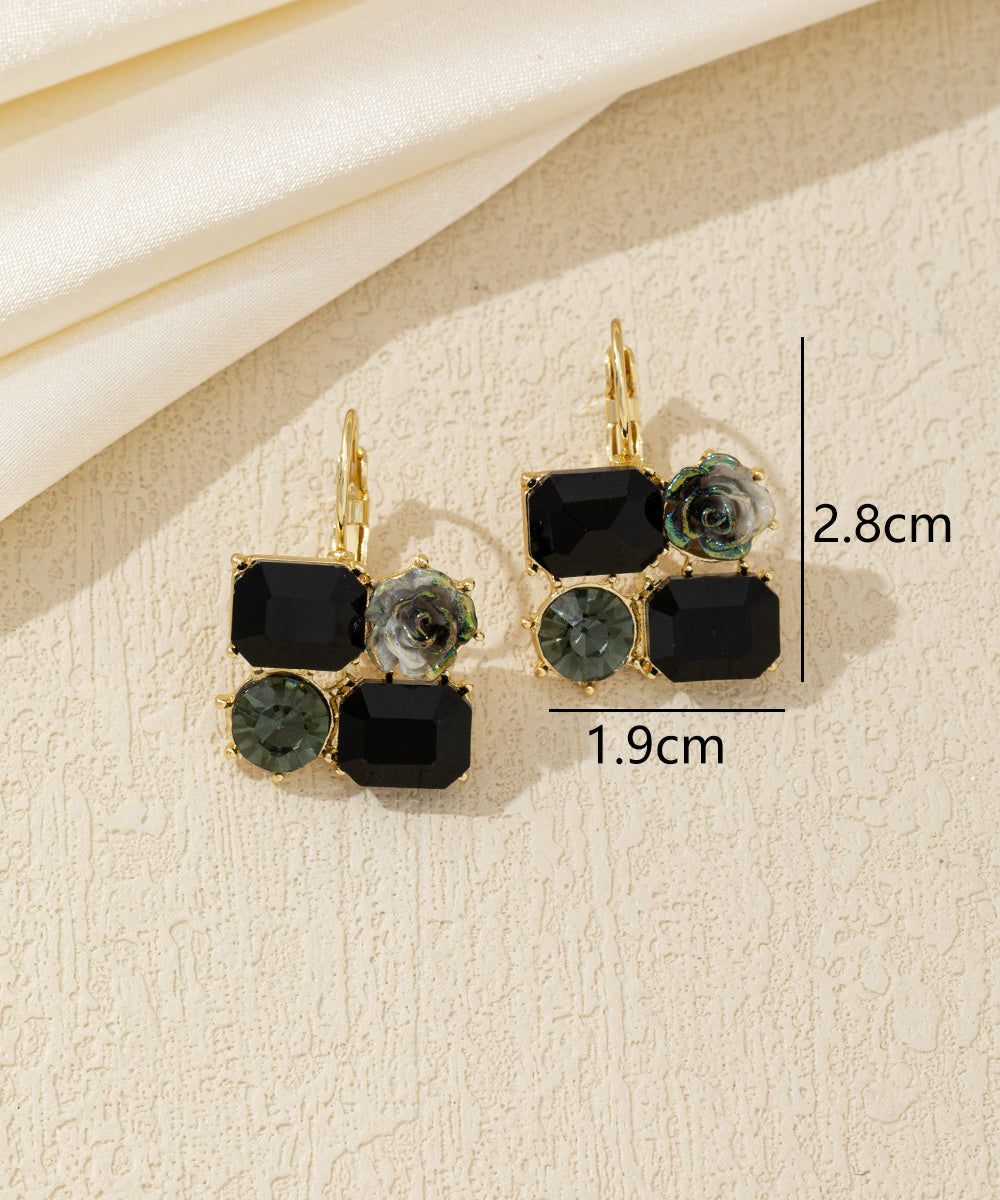 Boucles d’oreilles pendantes mosaïque Dormeuse –26AHBOL048