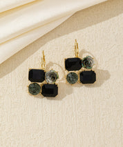 Boucles d’oreilles pendantes mosaïque Dormeuse –26AHBOL048