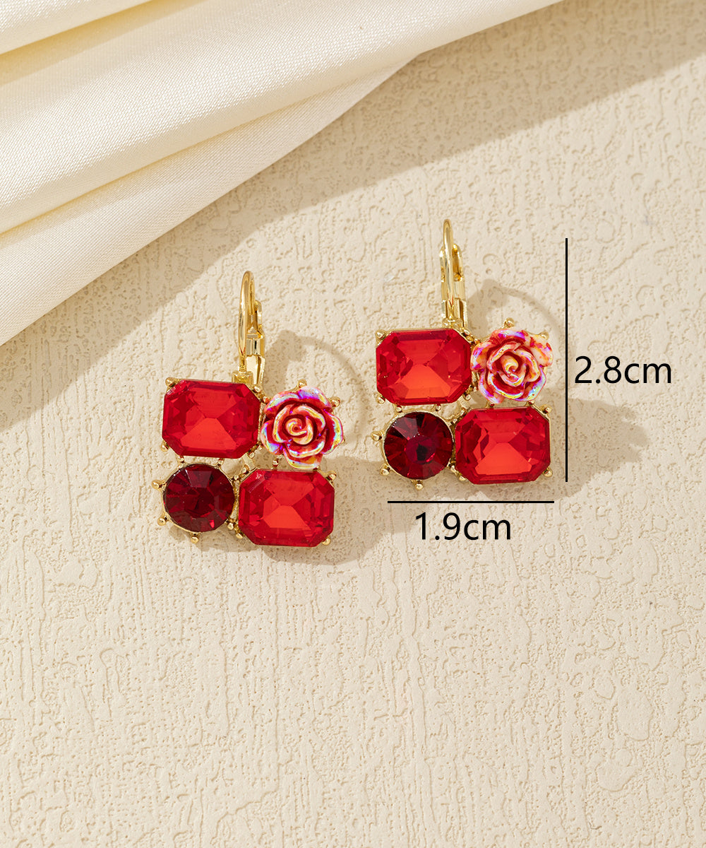 Boucles d’oreilles pendantes mosaïque Dormeuse –26AHBOL048
