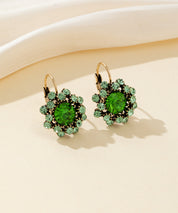 Boucles d’oreilles dormeuse strass rond – 26PEBOL001