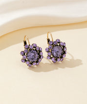 Boucles d’oreilles dormeuse strass rond – 26PEBOL001