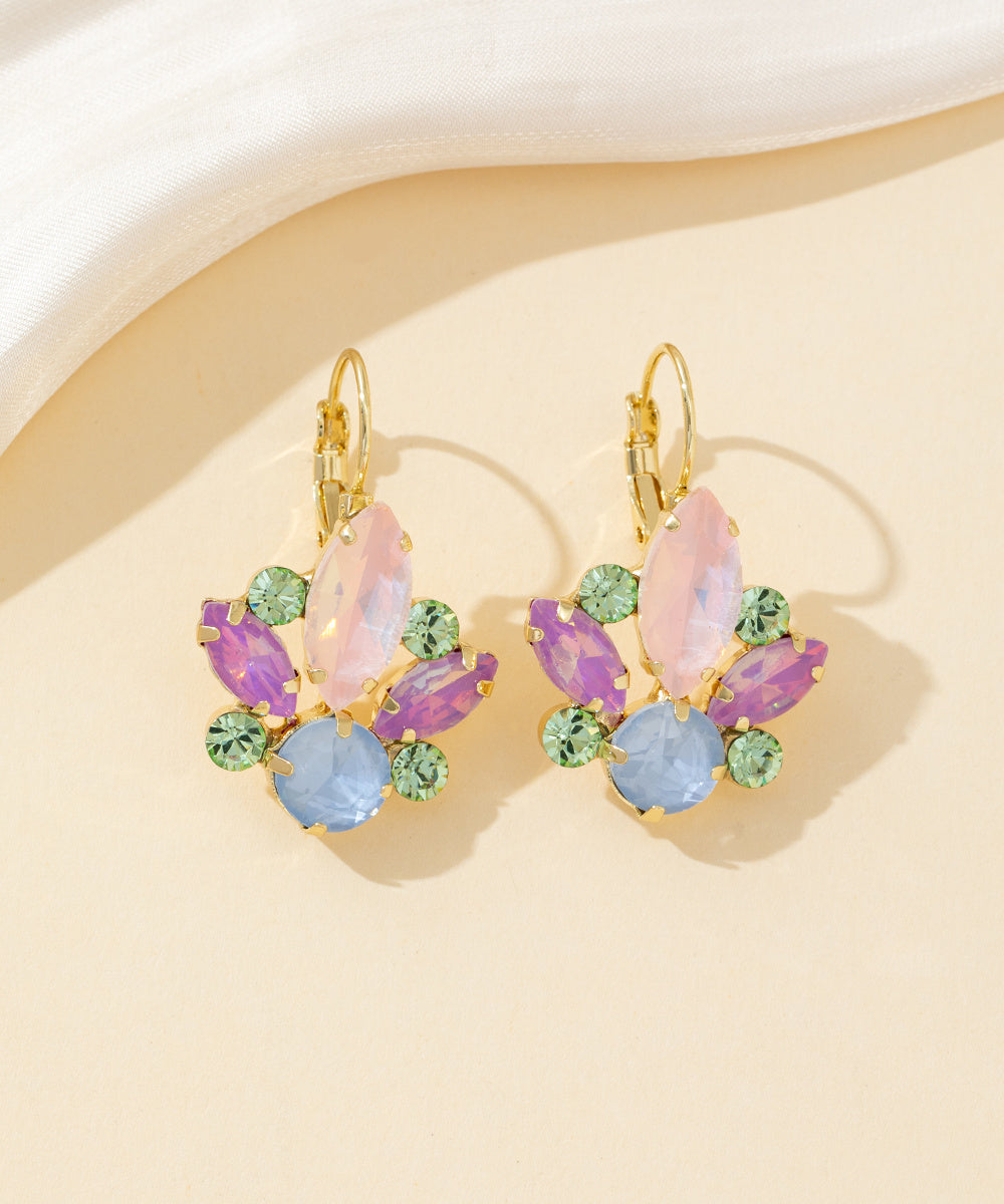 Boucles d’oreilles à strass Dormeuse– 26PEBOL004