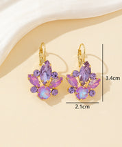 Boucles d’oreilles à strass Dormeuse– 26PEBOL004
