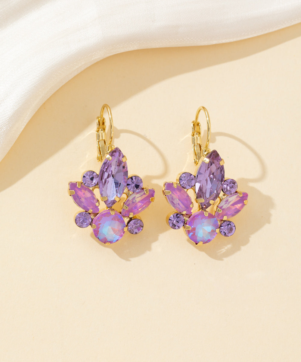 Boucles d’oreilles à strass Dormeuse– 26PEBOL004