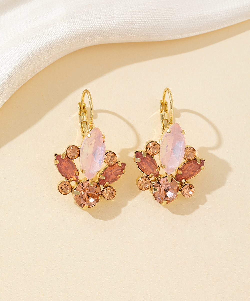 Boucles d’oreilles à strass Dormeuse– 26PEBOL004