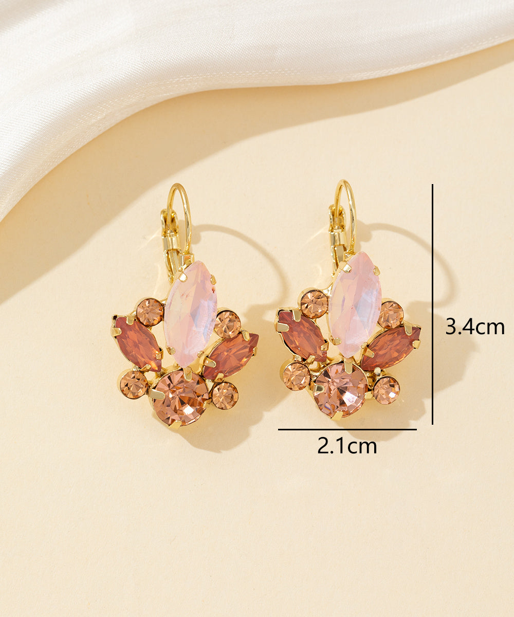 Boucles d’oreilles à strass Dormeuse– 26PEBOL004