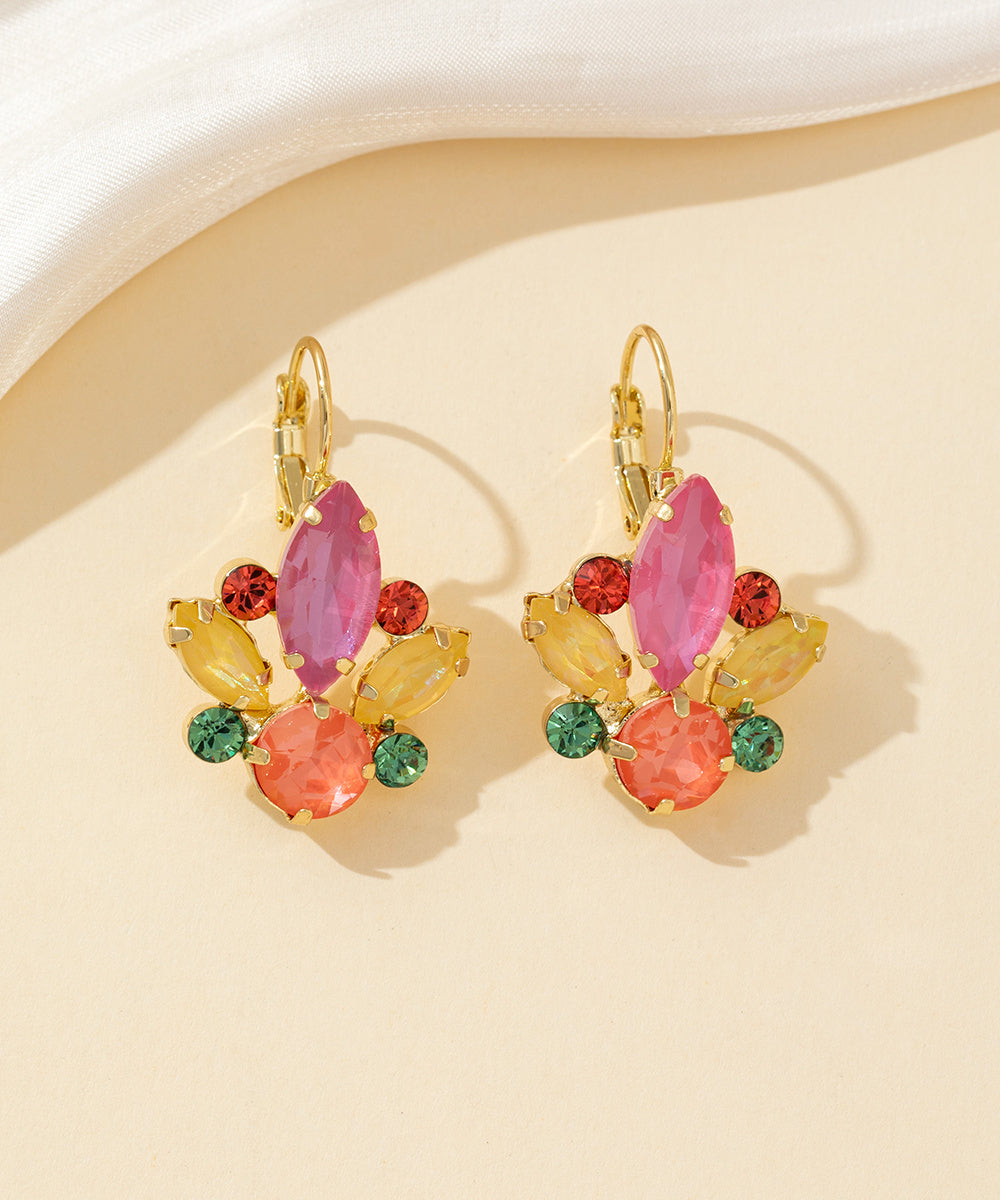 Boucles d’oreilles à strass Dormeuse– 26PEBOL004