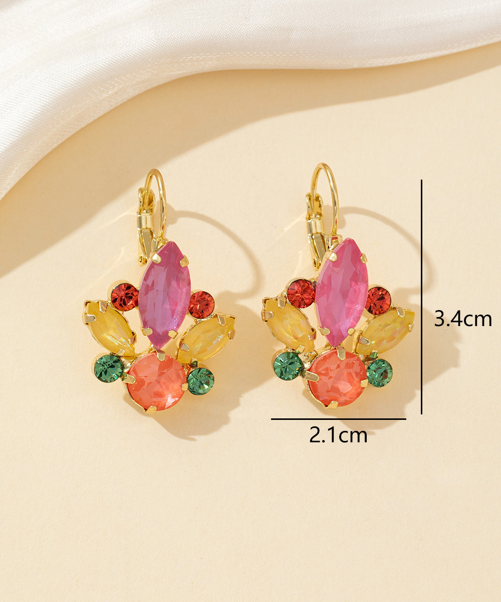 Boucles d’oreilles à strass Dormeuse– 26PEBOL004