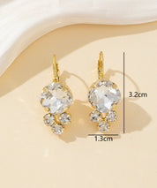 Boucles d’oreilles dormeuse strass – 26PEBOL006