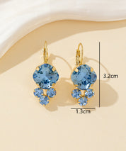 Boucles d’oreilles dormeuse strass – 26PEBOL006