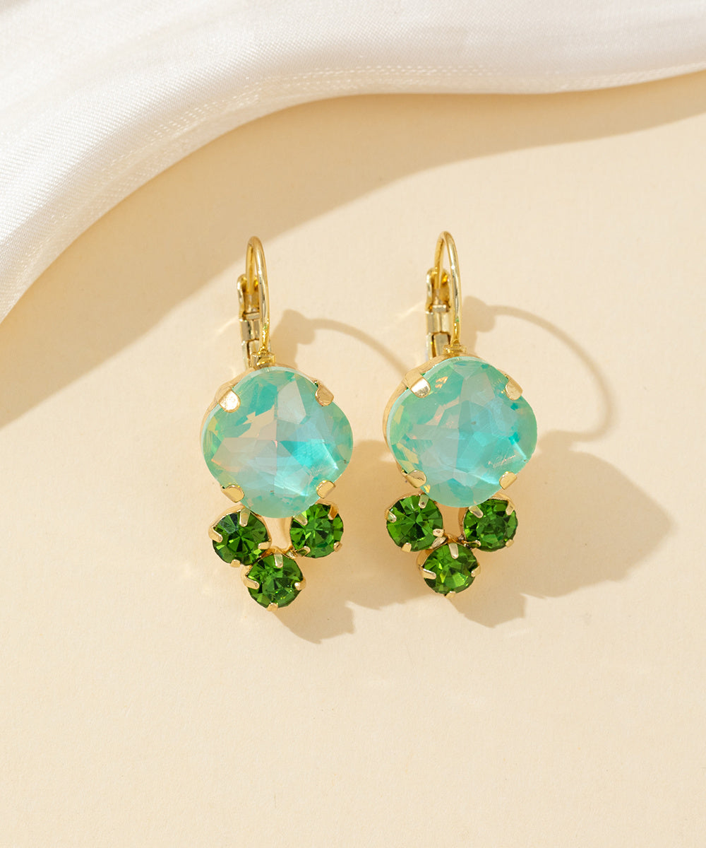 Boucles d’oreilles dormeuse strass – 26PEBOL006