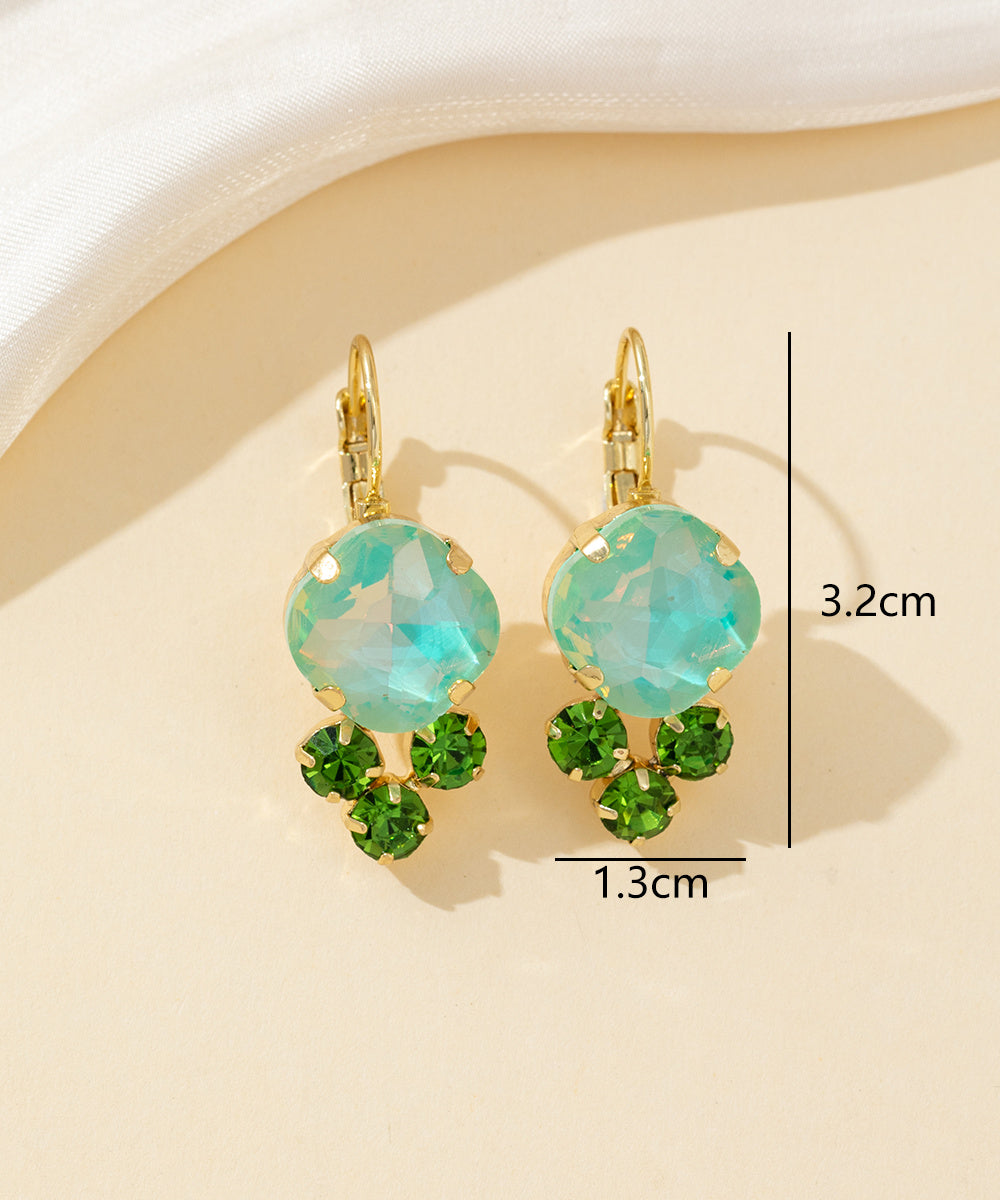 Boucles d’oreilles dormeuse strass – 26PEBOL006