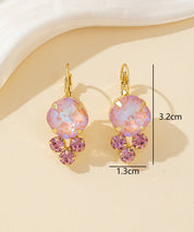 Boucles d’oreilles dormeuse strass – 26PEBOL006