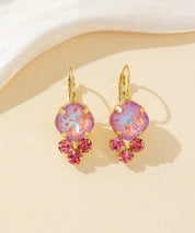 Boucles d’oreilles dormeuse strass – 26PEBOL006