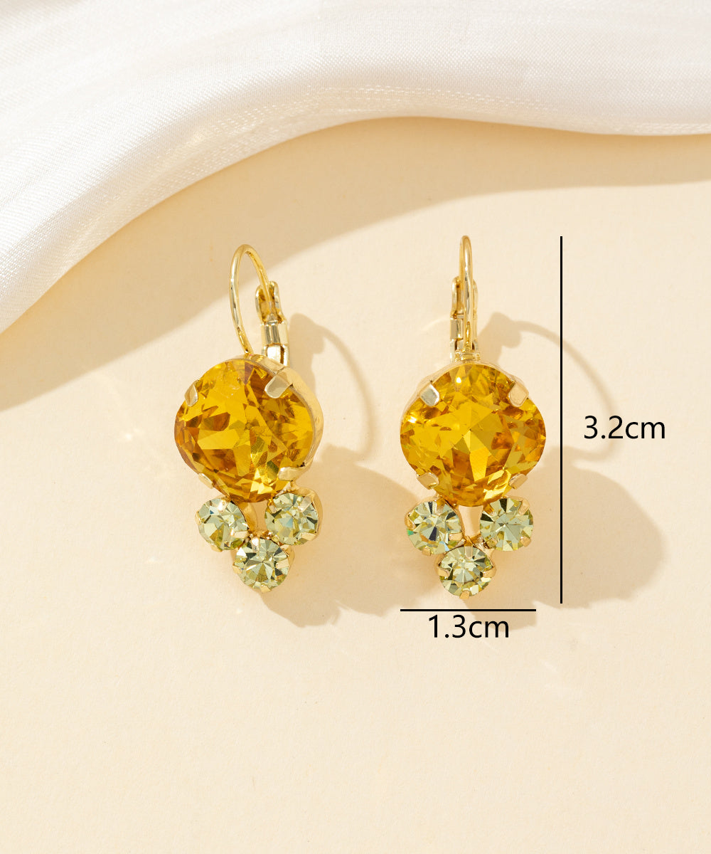 Boucles d’oreilles dormeuse strass – 26PEBOL006