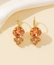 Boucles d’oreilles dormeuse strass – 26PEBOL006