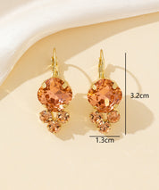 Boucles d’oreilles dormeuse strass – 26PEBOL006