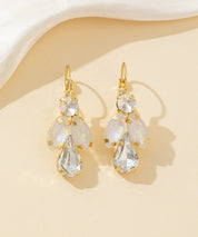 Boucles d’oreilles dormeuse strass cascade – 26PEBOL012