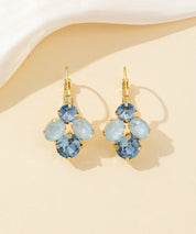 Boucles d’oreilles dormeuse strass graphique – 26PEBOL013