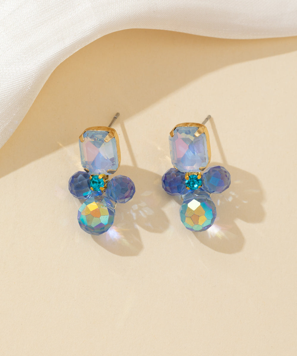 Boucles d’oreilles à clou strass – 26PEBOL014