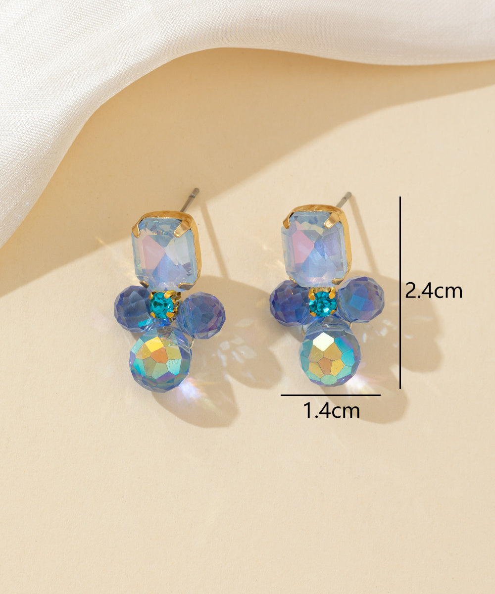 Boucles d’oreilles à clou strass – 26PEBOL014