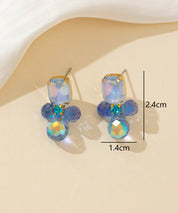 Boucles d’oreilles à clou strass – 26PEBOL014