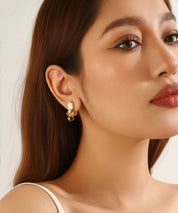 Boucles d’oreilles à clou strass – 26PEBOL014