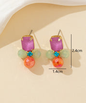 Boucles d’oreilles à clou strass – 26PEBOL014