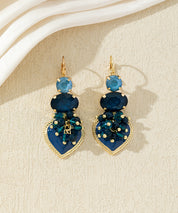 Boucles d’oreilles pendantes avec cœur et perles 27AHBOL001