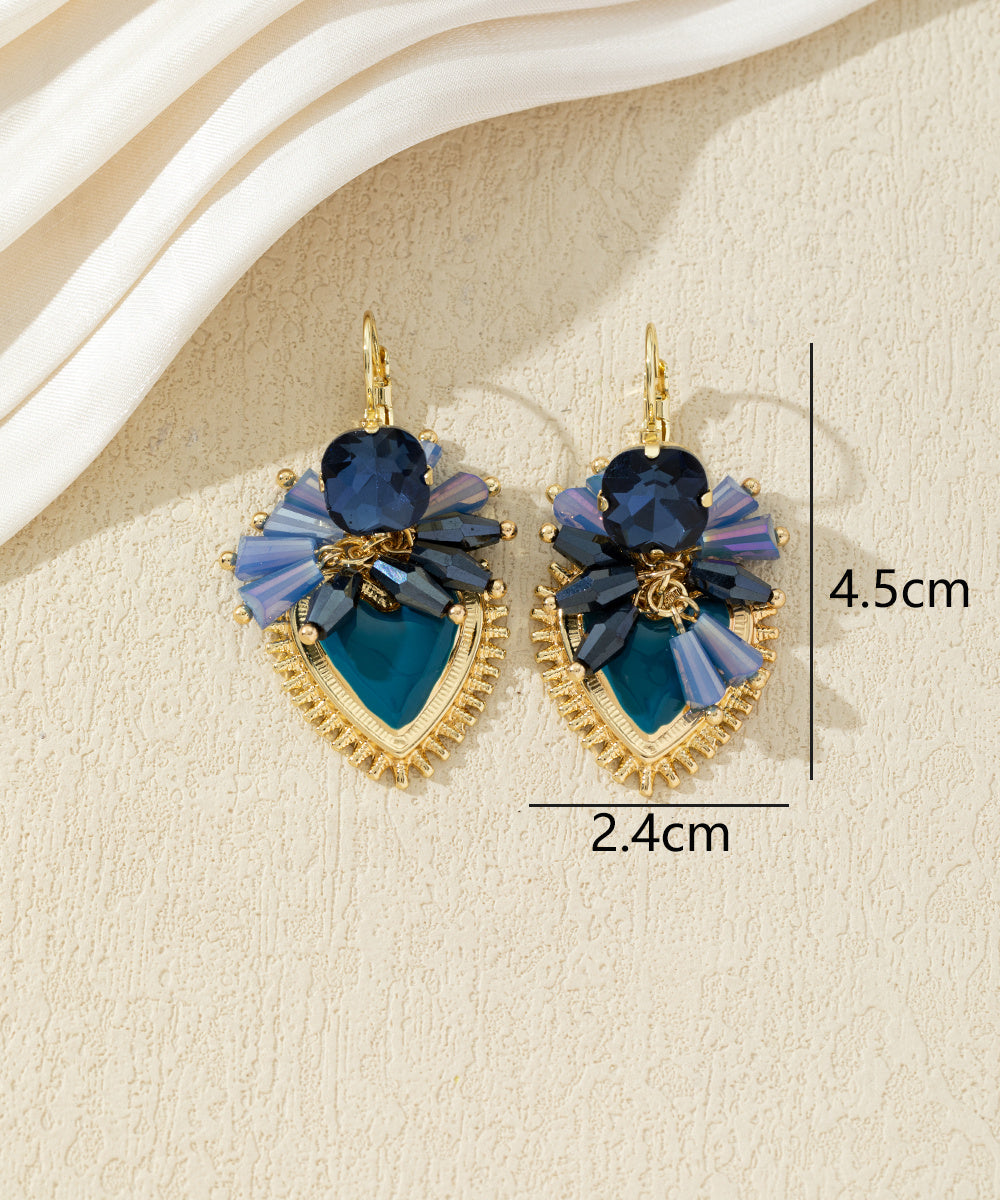 Boucles d’oreilles pendantes ornées de perles – 27AHBOL002