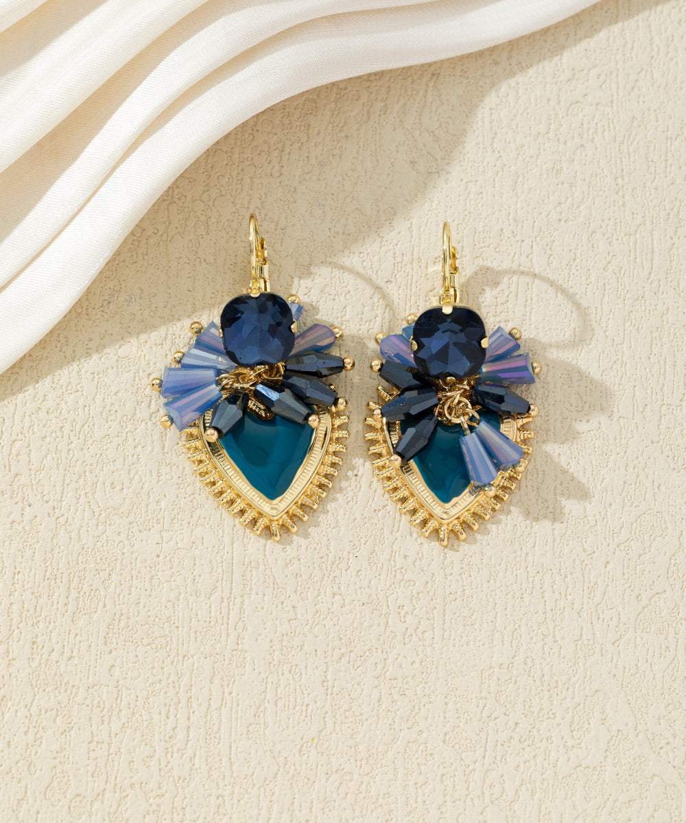 Boucles d’oreilles pendantes ornées de perles – 27AHBOL002