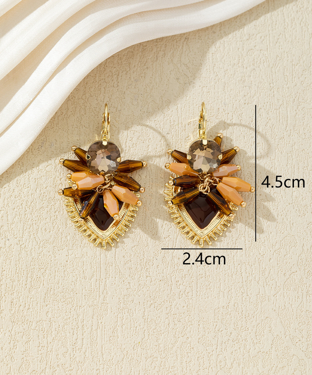 Boucles d’oreilles pendantes ornées de perles – 27AHBOL002