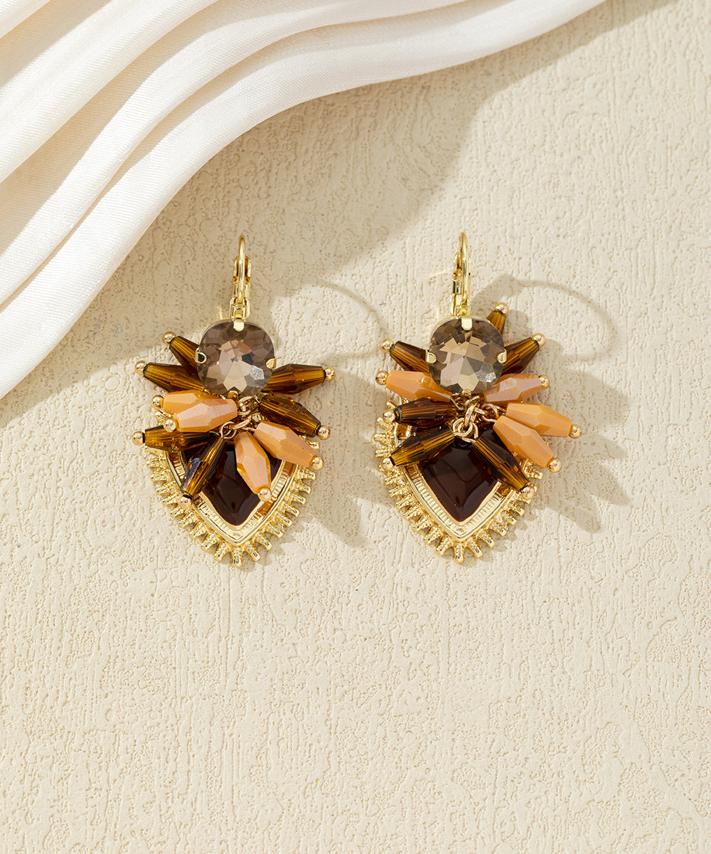Boucles d’oreilles pendantes ornées de perles – 27AHBOL002