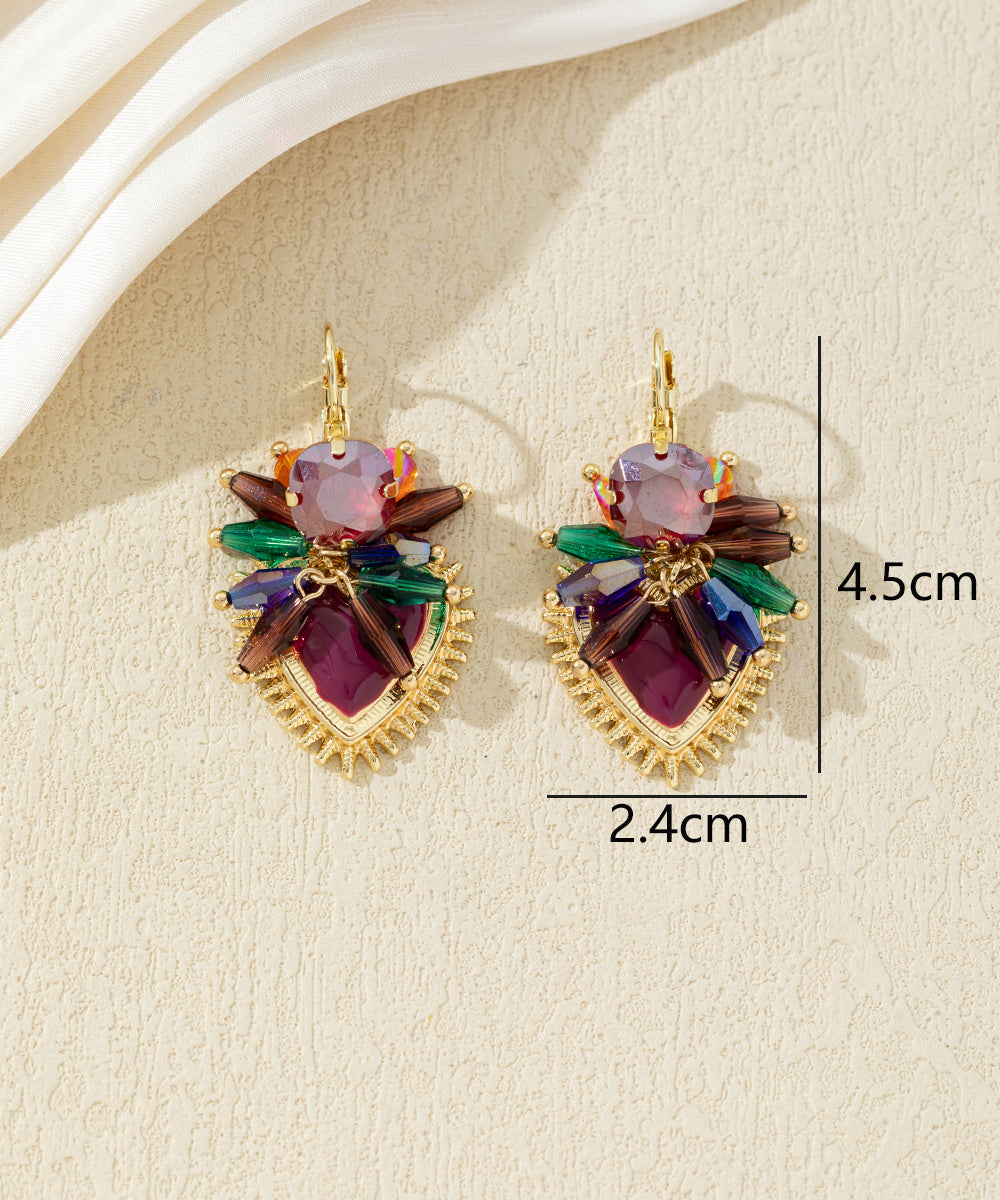 Boucles d’oreilles pendantes ornées de perles – 27AHBOL002