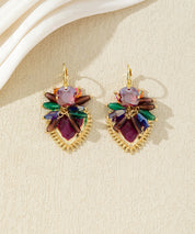 Boucles d’oreilles pendantes ornées de perles – 27AHBOL002