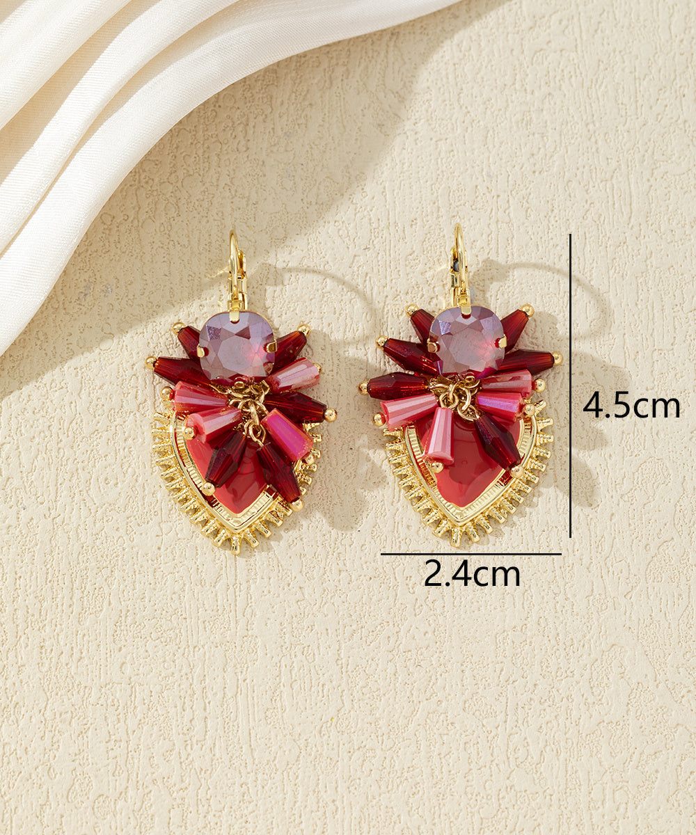 Boucles d’oreilles pendantes ornées de perles – 27AHBOL002