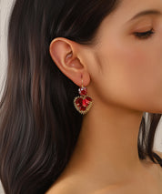 Boucles d’oreilles pendantes ornées de perles – 27AHBOL002