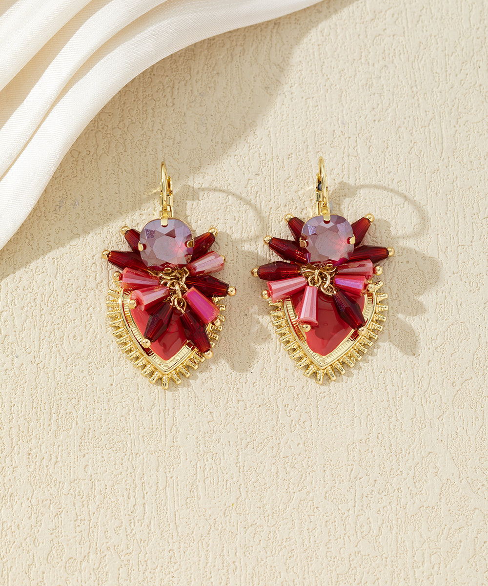 Boucles d’oreilles pendantes ornées de perles – 27AHBOL002