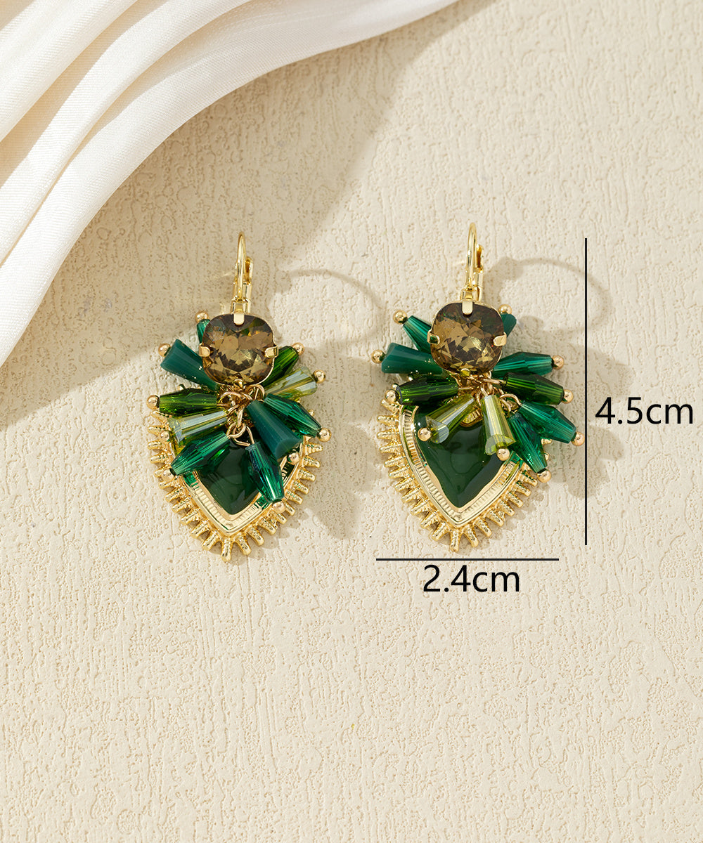 Boucles d’oreilles pendantes ornées de perles – 27AHBOL002
