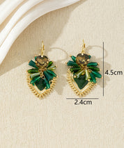 Boucles d’oreilles pendantes ornées de perles – 27AHBOL002