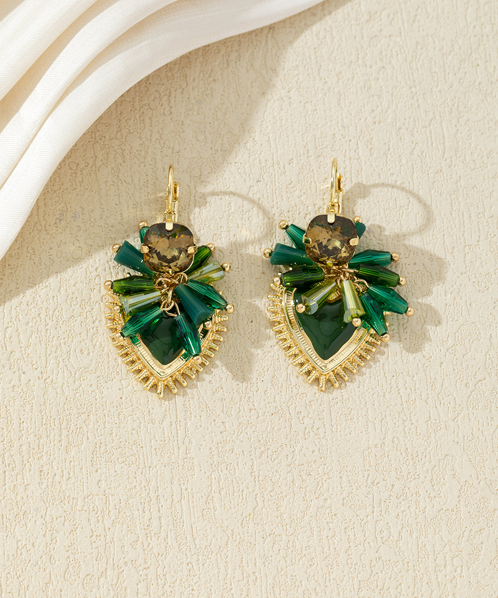 Boucles d’oreilles pendantes ornées de perles – 27AHBOL002