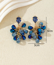 Boucles d’oreilles dormeuses perles en verre - 27AHBOL004