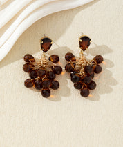 Boucles d’oreilles dormeuses perles en verre - 27AHBOL004