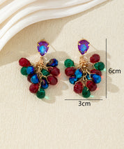 Boucles d’oreilles dormeuses perles en verre - 27AHBOL004