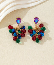 Boucles d’oreilles dormeuses perles en verre - 27AHBOL004