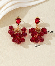 Boucles d’oreilles dormeuses perles en verre - 27AHBOL004
