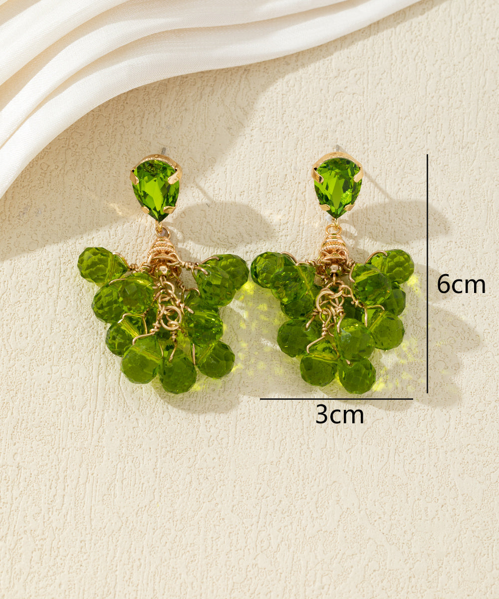Boucles d’oreilles dormeuses perles en verre - 27AHBOL004